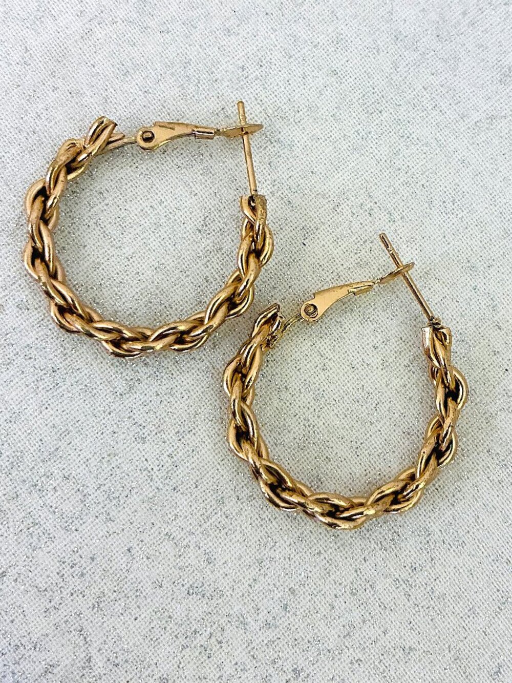 Gold Chain Hoop Earrings